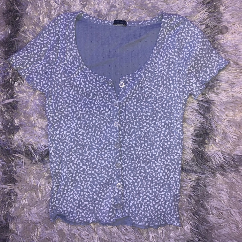 brandy melville button top